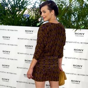 Thakoon Silk Peacock Print Dress size 6